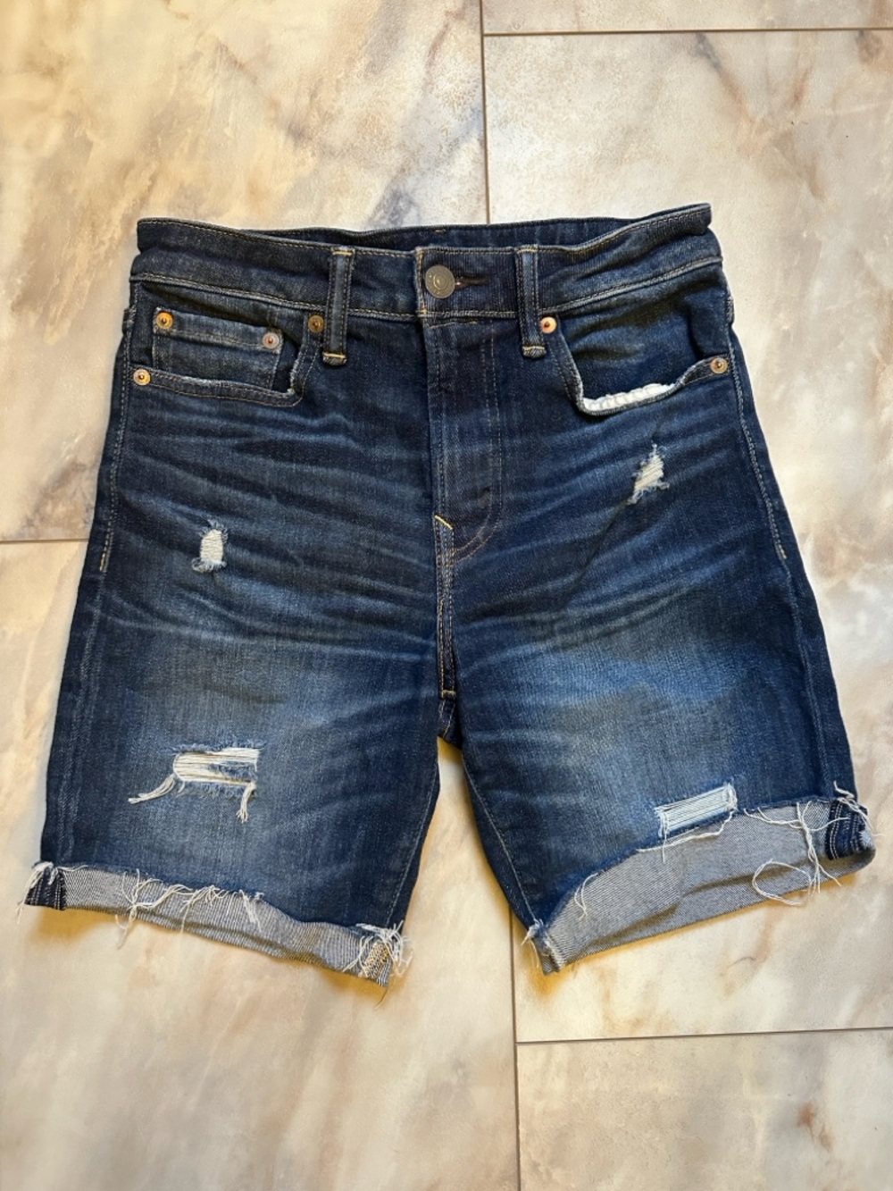 American Eagle Outfitters Dark Blue Denim Shorts size 26